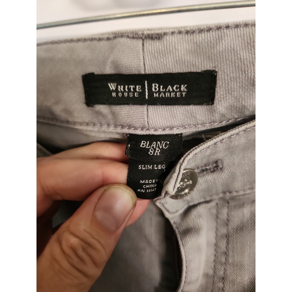 White House Black Market Womens Cargo Slim Leg Pants Size 8R - Picture 12 of 16